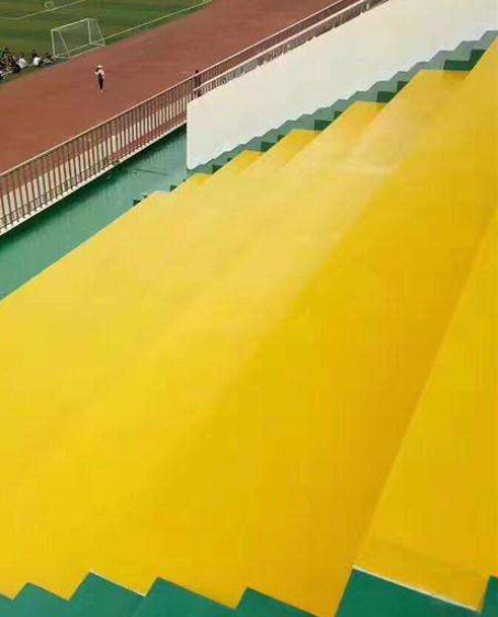 靖宇球场台阶翻新修补改造